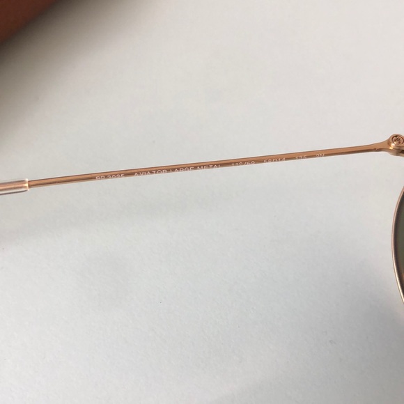 [Sold] Mirrored Ray Ban Aviator Sunglasses - Picture 5 of 6